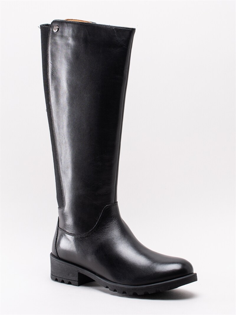 Park West 5213363.01 Black Svarta stövlar i skinn med Park West 5213363.01 Black Svarta stövlar i skinn med
