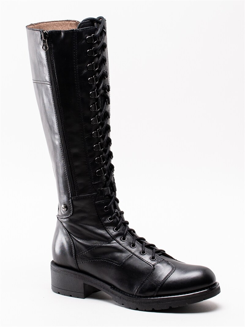 Nero Giardini A909711 100 Black Svarta stövlar med Nero Giardini A909711 100 Black Svarta stövlar med