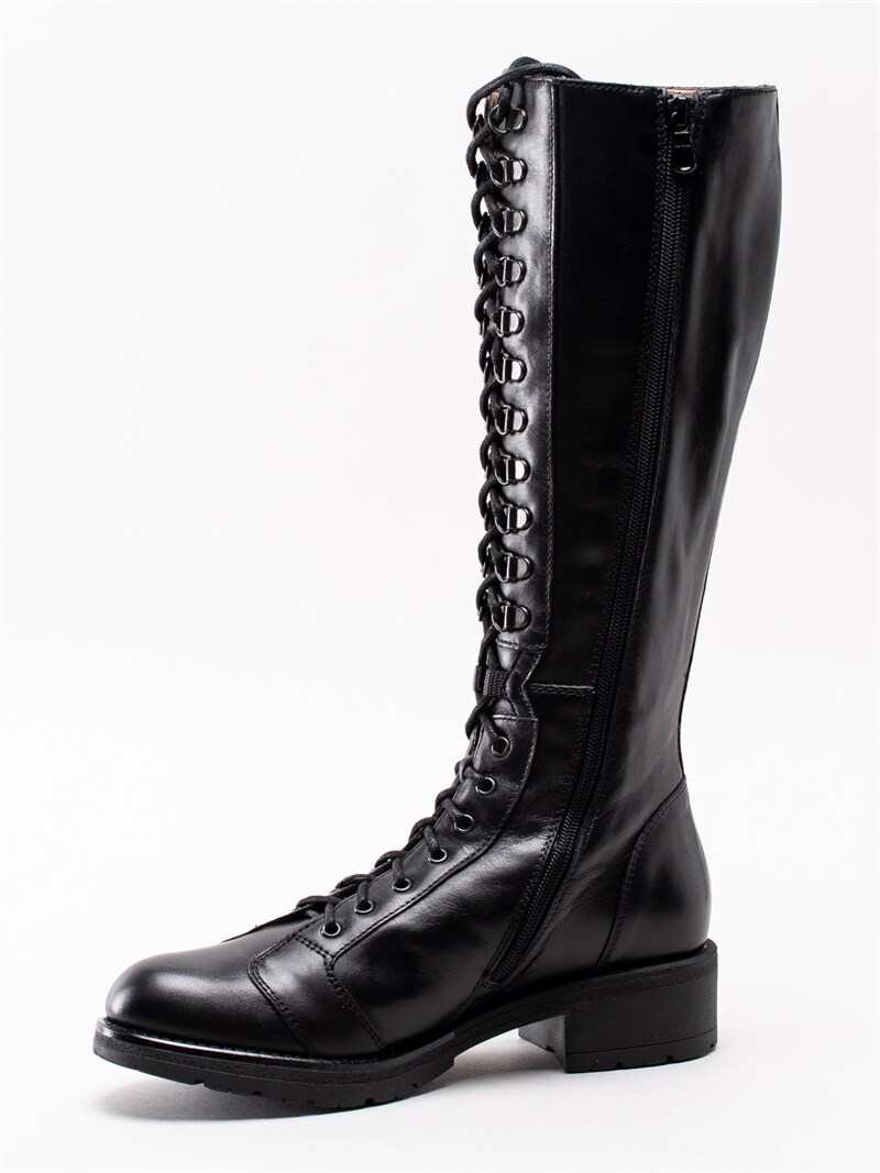 Nero Giardini A909711 100 Black Svarta stövlar med Nero Giardini A909711 100 Black Svarta stövlar med