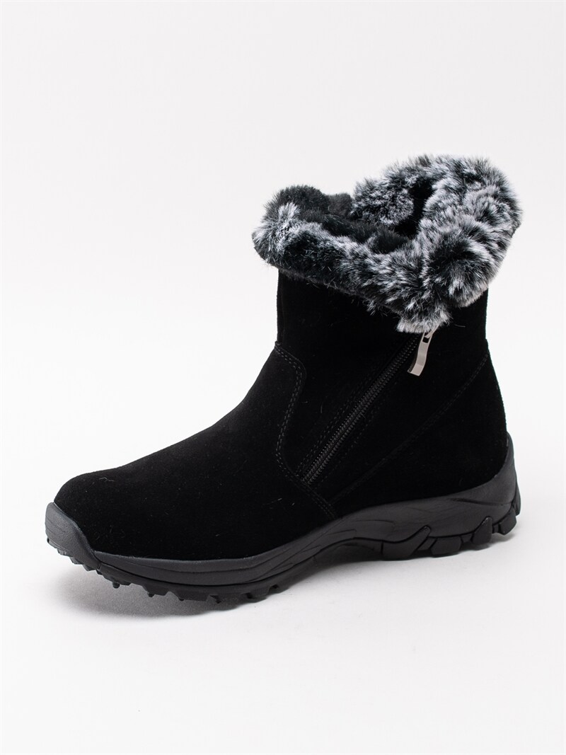 Eskimo Olara Black Svarta mockaboots med dubbar Damskor Eskimo Olara Black Svarta mockaboots med dubbar Damskor