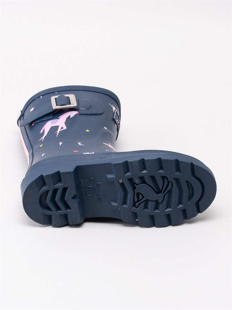Joules Jnr Welly Print Blue Unicorne Mörkblå barn Joules Jnr Welly Print Blue Unicorne Mörkblå barn