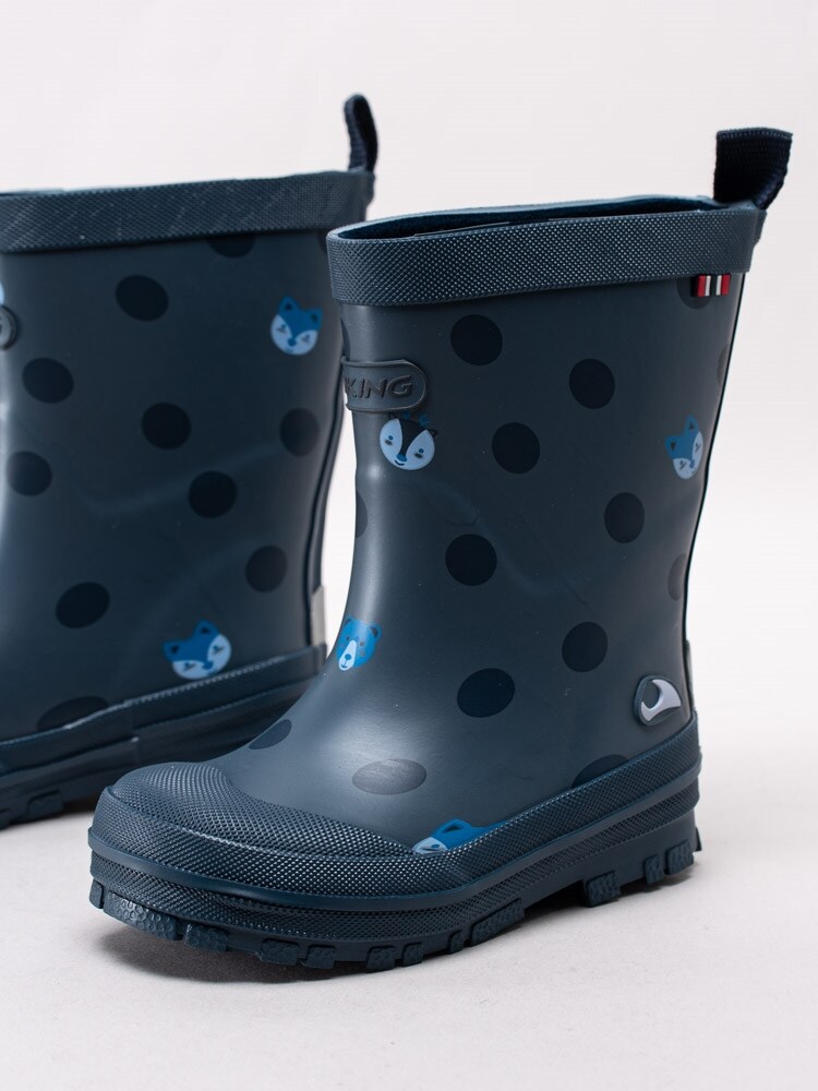 Viking Footwear Hidden Animals Navy Mörkblå gummistövlar Viking Footwear Hidden Animals Yellow Gula gummistövlar