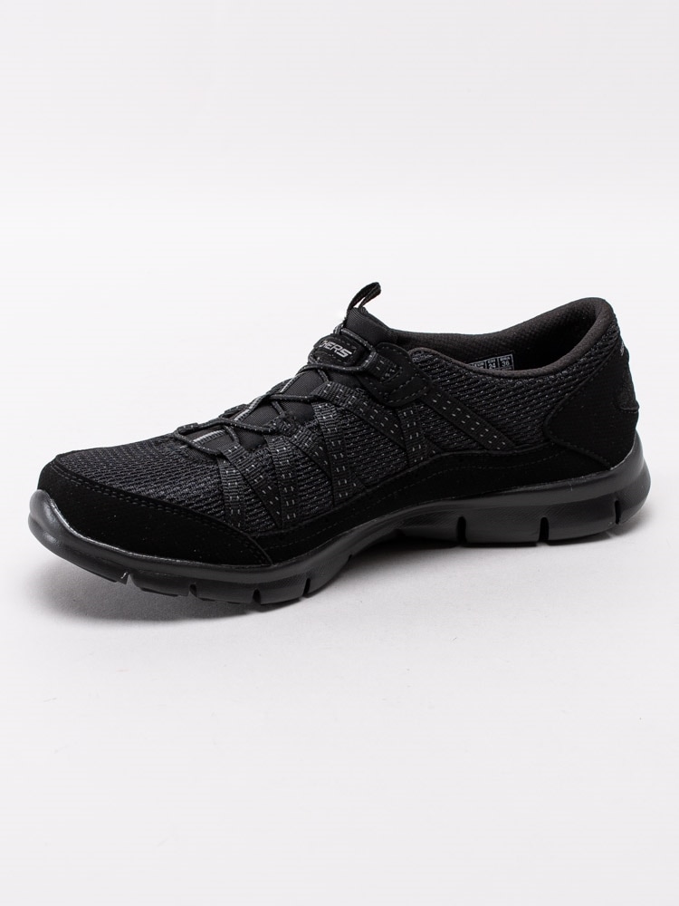 Skechers Womens Gratis Cloud Black Svarta promenadskor med Skechers Womens Gratis Cloud Black Svarta promenadskor med