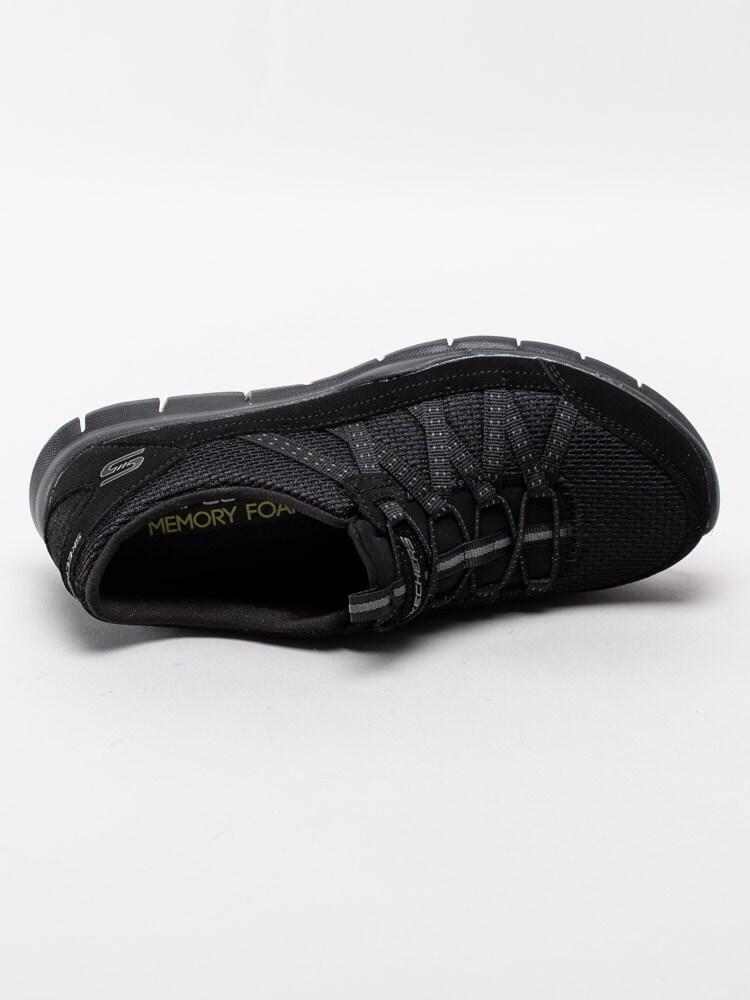 Skechers Womens Gratis Cloud Black Svarta promenadskor med Skechers Womens Gratis Cloud Black Svarta promenadskor med