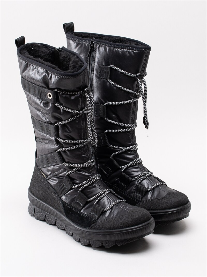 Legero Novara GTX Black Svarta Gore Tex stövlar i nylon Legero Novara GTX Black Svarta Gore Tex stövlar i nylon
