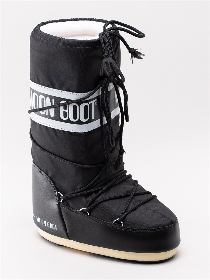 Moon Boot Nylon Black Svarta klassiska vinterstövlar Moon Boot Nylon Black Svarta klassiska vinterstövlar