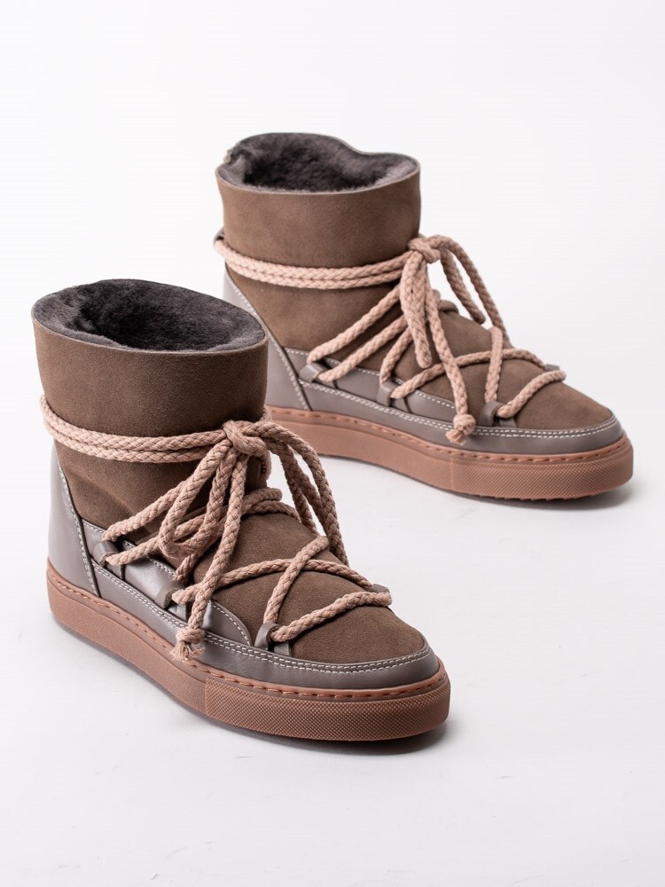 Inuikii Sneaker Classic Taupe – Bruna vinterstövlar i mocka Inuikii Sneaker Classic Taupe – Bruna vinterstövlar i mocka