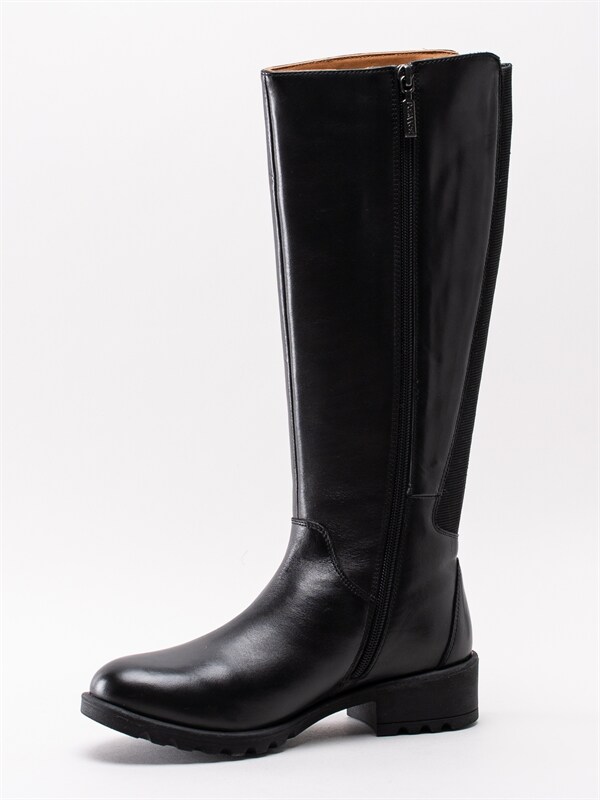 Park West 5213363.01 Black Svarta stövlar i skinn med Park West 5213363.01 Black Svarta stövlar i skinn med