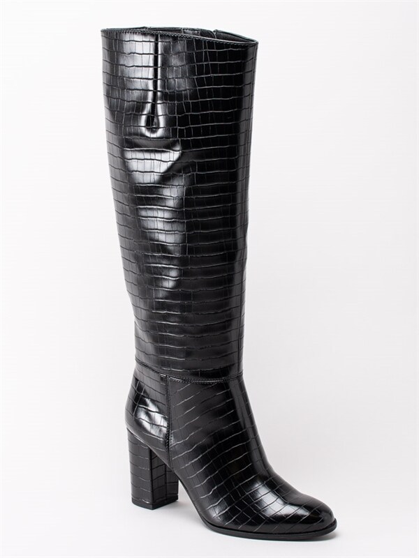 Tamaris 1 25510 25 028 Black Croco – Svarta höga stövlar med klack Damskor | Skoman.se Tamaris 1 25510 25 028 Black Croco – Svarta höga stövlar med klack Damskor | Skoman.se
