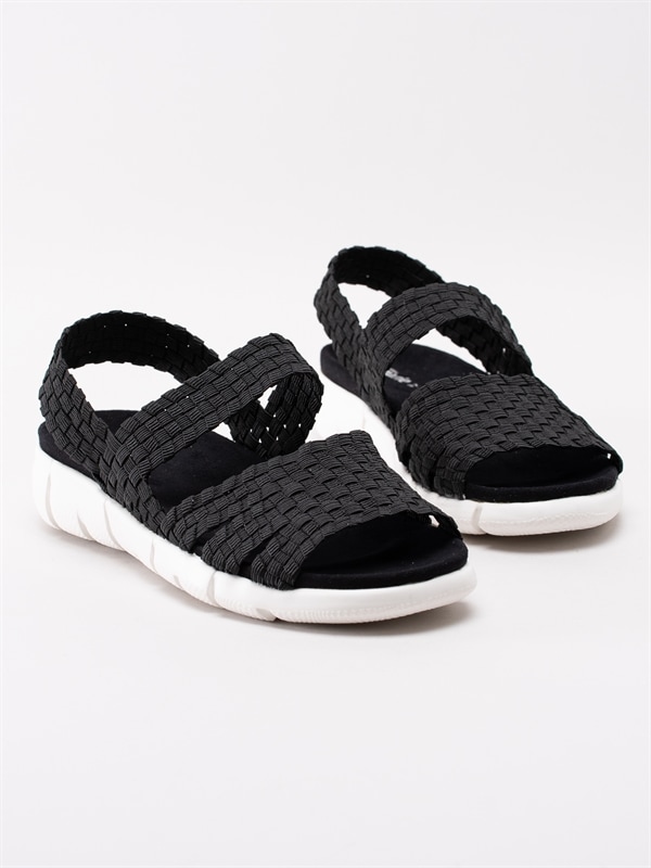 Sköna Marie Ella Black Svarta sandaler i resår Damskor | Skoman.se Sköna Marie Ella Black Svarta sandaler i resår Damskor | Skoman.se