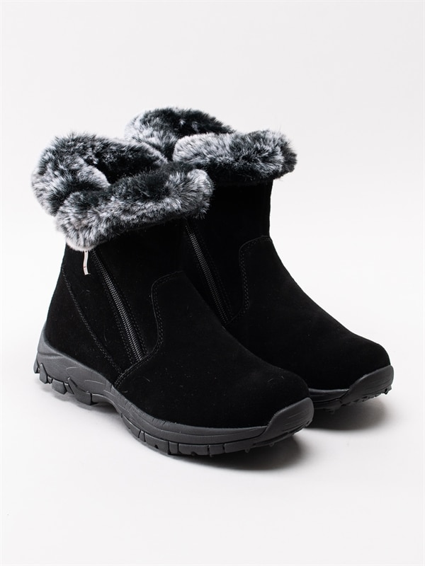 Eskimo Olara Black Svarta mockaboots med dubbar Damskor Eskimo Olara Black Svarta mockaboots med dubbar Damskor