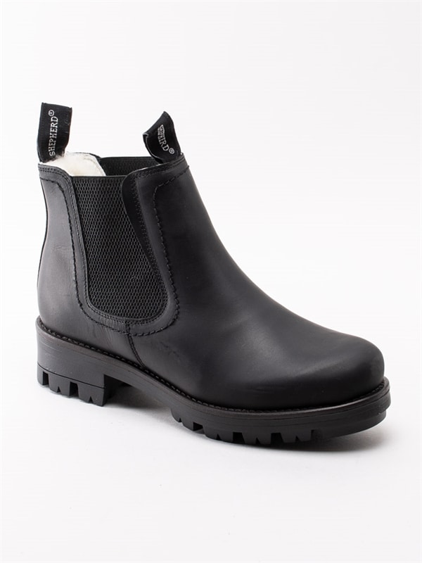 Shepherd Cissi Black Svarta varmfodrade grova boots Boots | Kängor och Boots | Dam | skopunkten | navigations