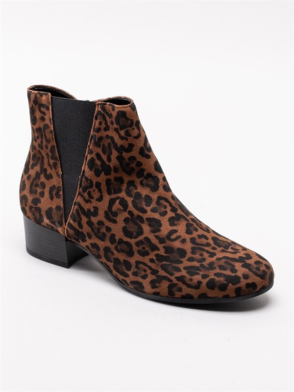 Gabor 32.812 95 Whisky Bruna leopard mönstrade boots Gabor 32.812 95 Whisky Bruna leopard mönstrade boots