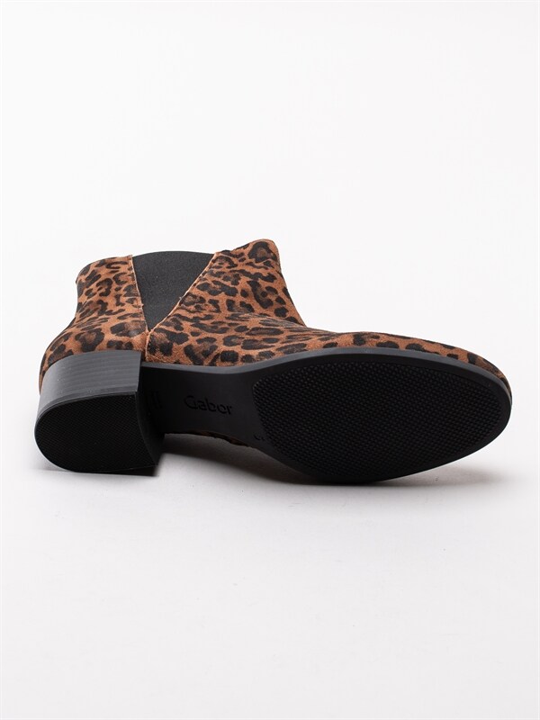 Gabor 32.812 95 Whisky Bruna leopard mönstrade boots Gabor 32.812 95 Whisky Bruna leopard mönstrade boots