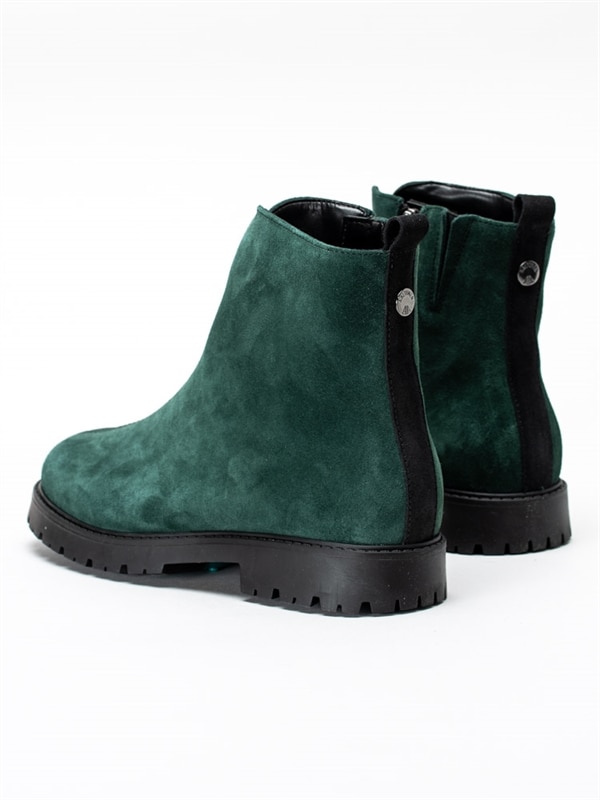 Aaltonen 35917 59 613 Green Mörkgröna boots med utfällbara Aaltonen 35917 59 181 Black Svarta ullfodrade boots med