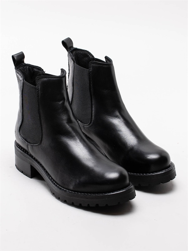 Rosa Negra 837 5410 101 Svart – Svarta chelsea boots i skinn Rosa Negra Black – Svarta boots i skinn Damskor | Skoman.se