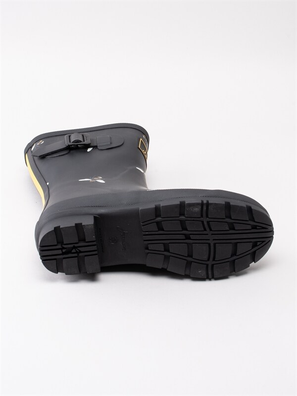 Joules Molly Welly Black Bees Svarta gummistövlar med Joules Molly Welly Black Bees Svarta gummistövlar med