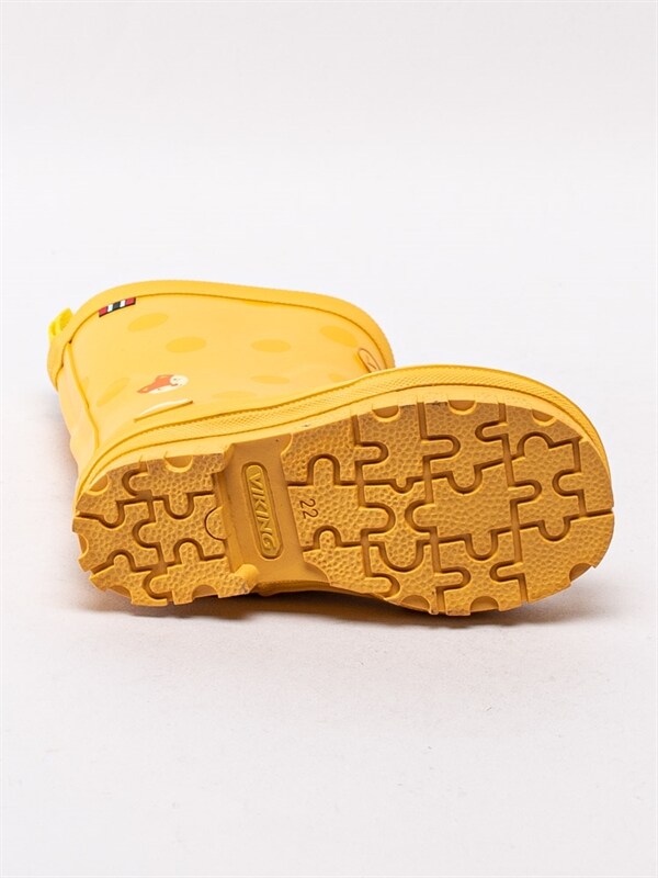Viking Footwear Hidden Animals Yellow Gula gummistövlar Viking Footwear Hidden Animals Yellow Gula gummistövlar