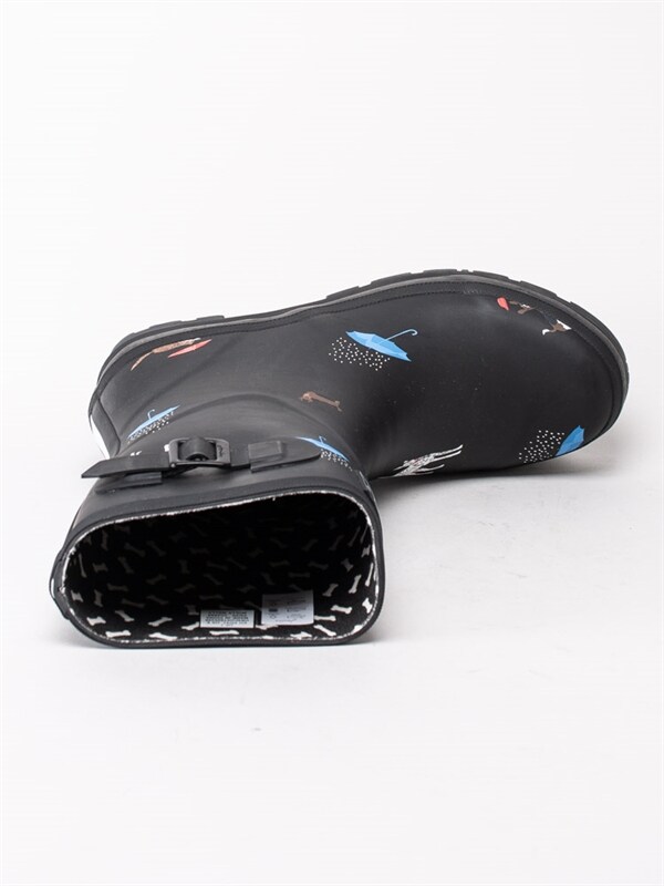 Joules Molly Welly Black Cat Dog – Svarta gummistövlar med Joules Molly Welly Black Cat Dog – Svarta gummistövlar med