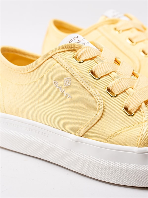 Gant Footwear Leisha Citrongula tygskor med platåsula Gant Footwear Leisha Citrongula tygskor med platåsula