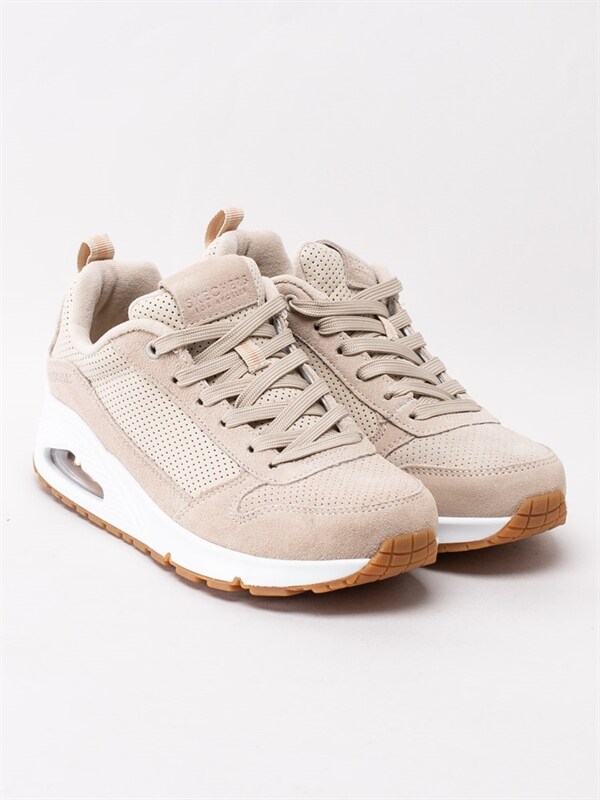 skechers uno two for the show sneakers beige