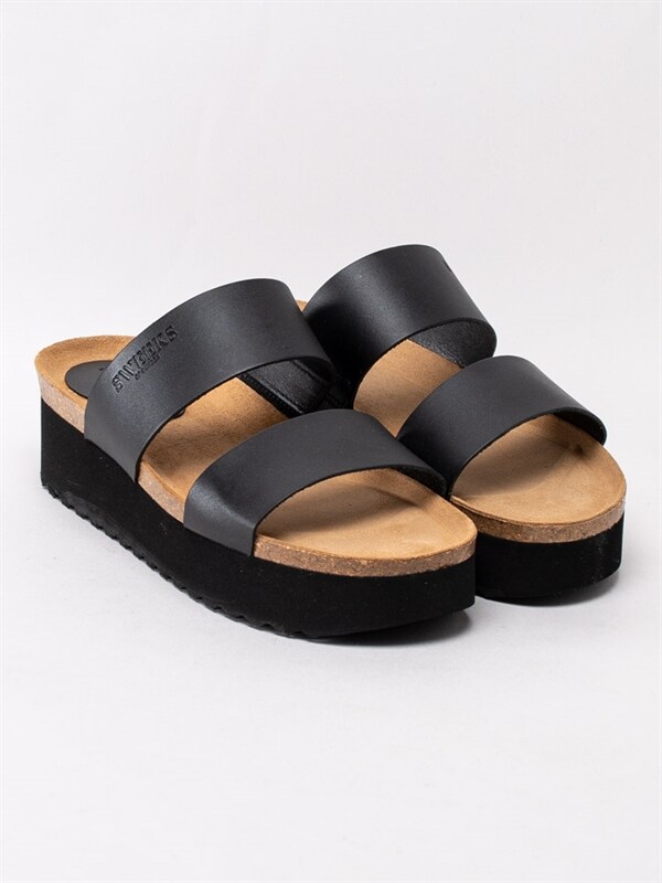 svarta platå sandaler svarta platå sandaler