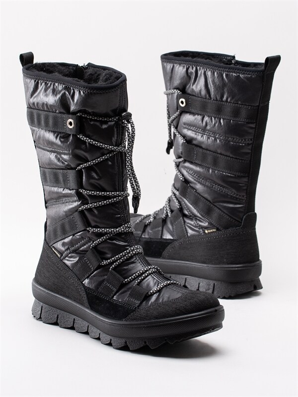 Legero Novara GTX Black Svarta Gore Tex stövlar i nylon Legero Novara GTX Black Svarta Gore Tex stövlar i nylon