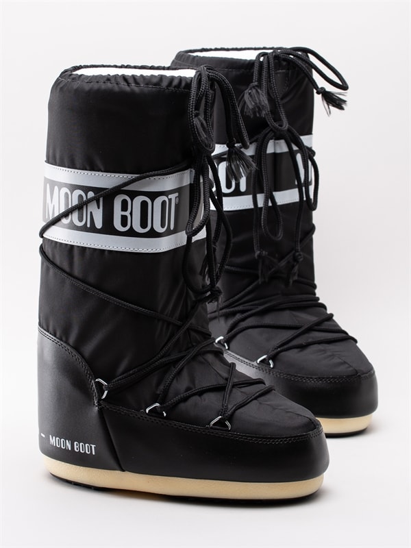 Moon Boot Nylon Black Svarta klassiska vinterstövlar Moon Boot Nylon Black Svarta klassiska vinterstövlar