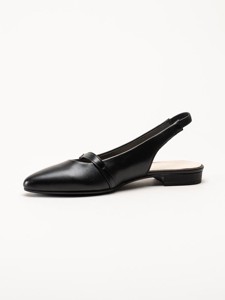 Gabor - Svarta slingback pumps i skinn