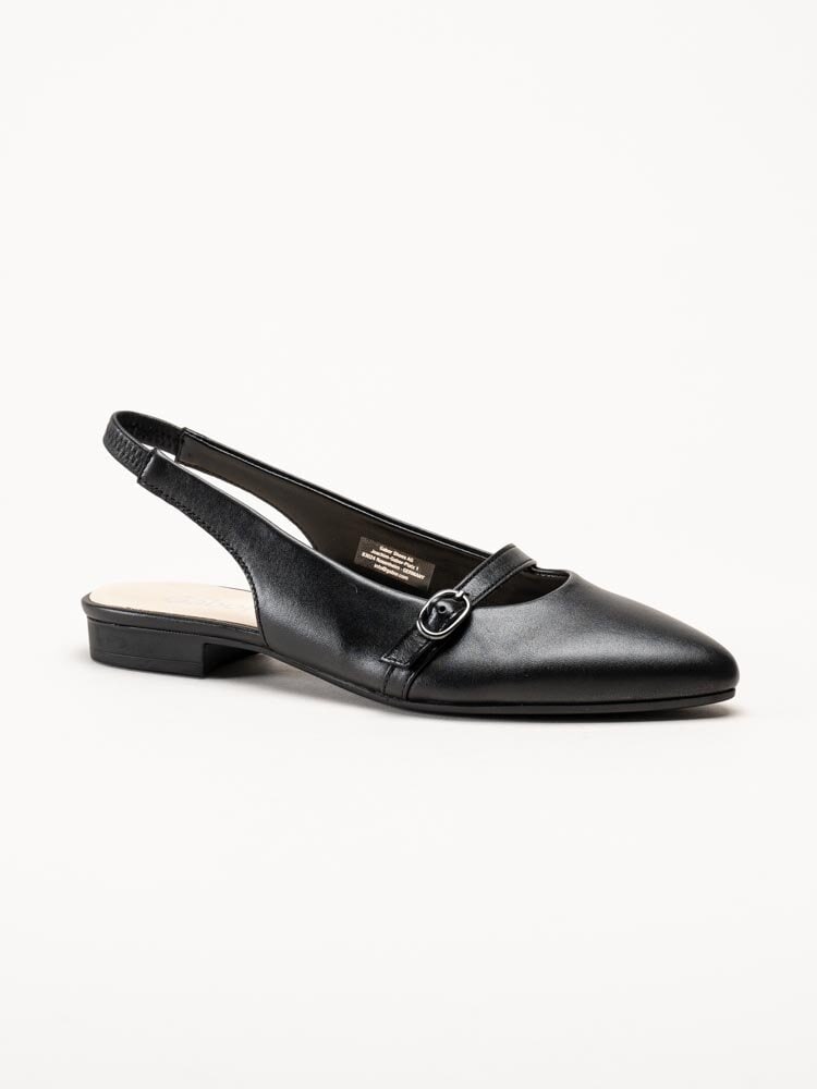 Gabor - Svarta slingback pumps i skinn