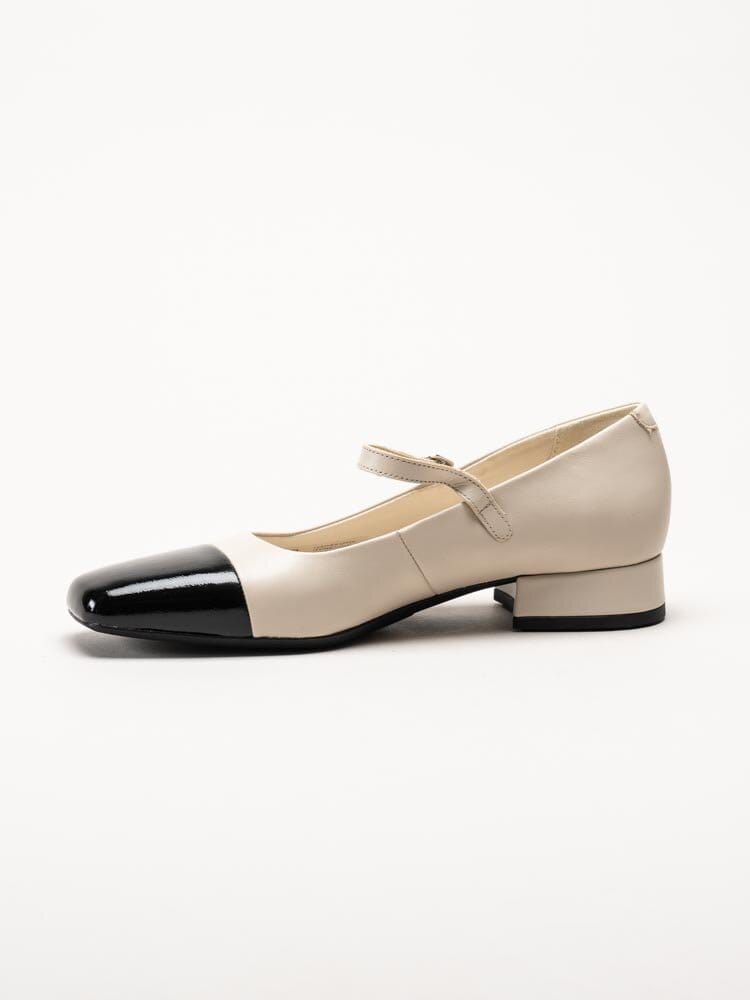 Vagabond - Debbi - Ljusbeige Mary Jane pumps i skinn