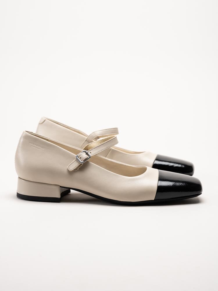 Vagabond - Debbi - Ljusbeige Mary Jane pumps i skinn