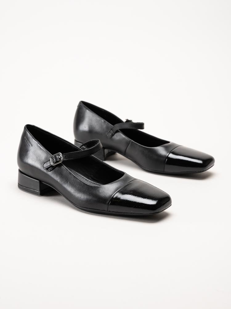 Vagabond - Debbi - Svarta Mary Jane pumps i skinn