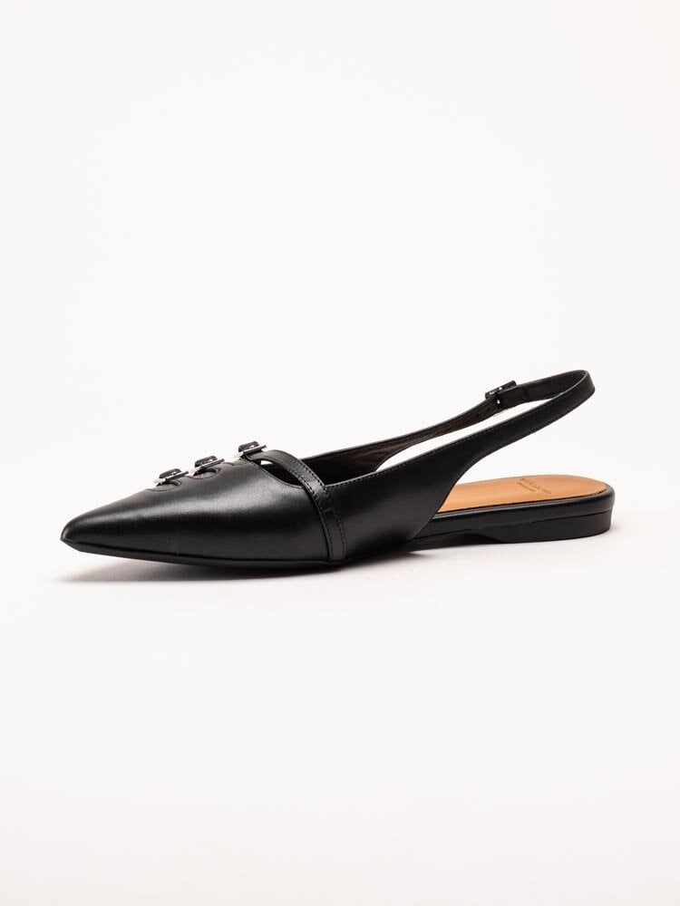 Vagabond - Hermine - Svarta slingback pumps i skinn