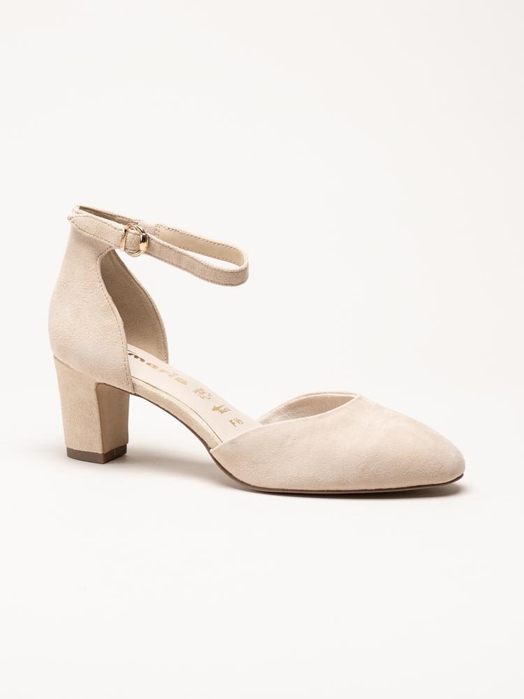 Tamaris - Beige pumps i mocka