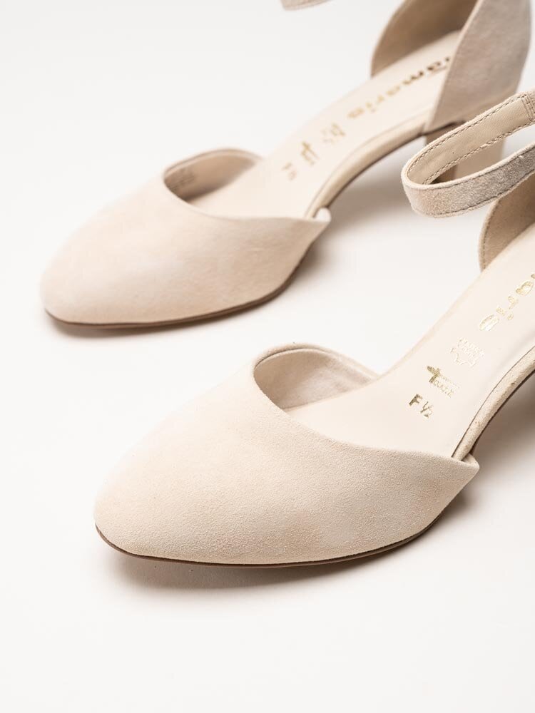 Tamaris - Beige pumps i mocka