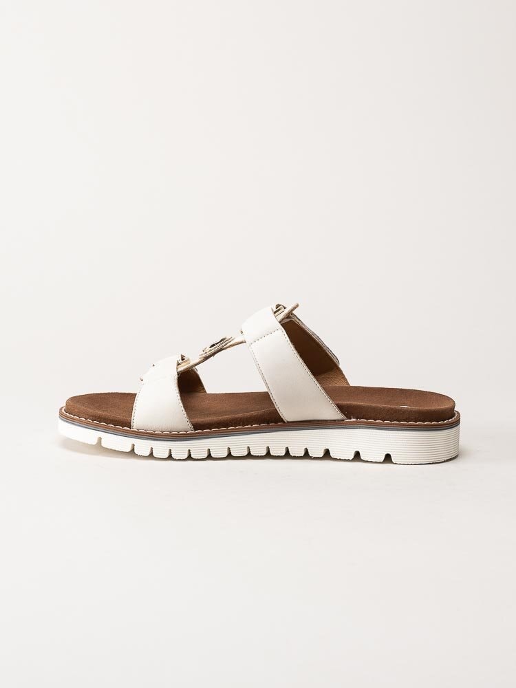 Ara - Kent - Off white slip in sandaler i skinn