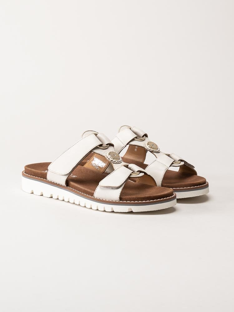 Ara - Kent - Off white slip in sandaler i skinn