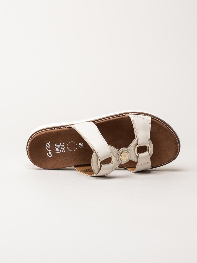 Ara - Kent - Off white slip in sandaler i skinn