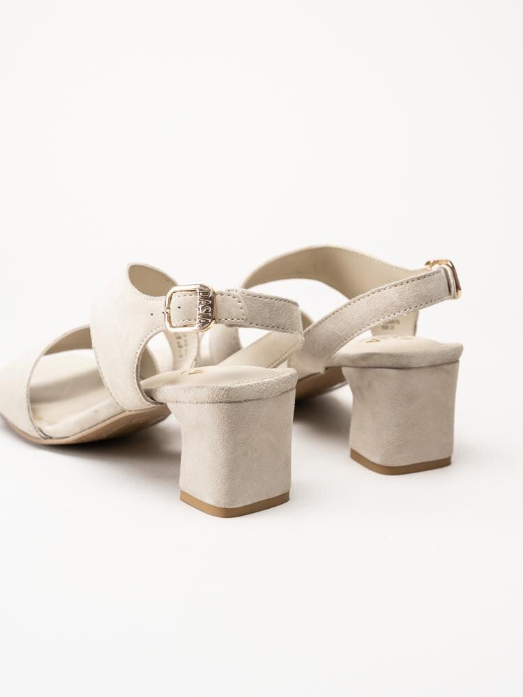 Dasia - Ginger - Beige sandaletter i mocka