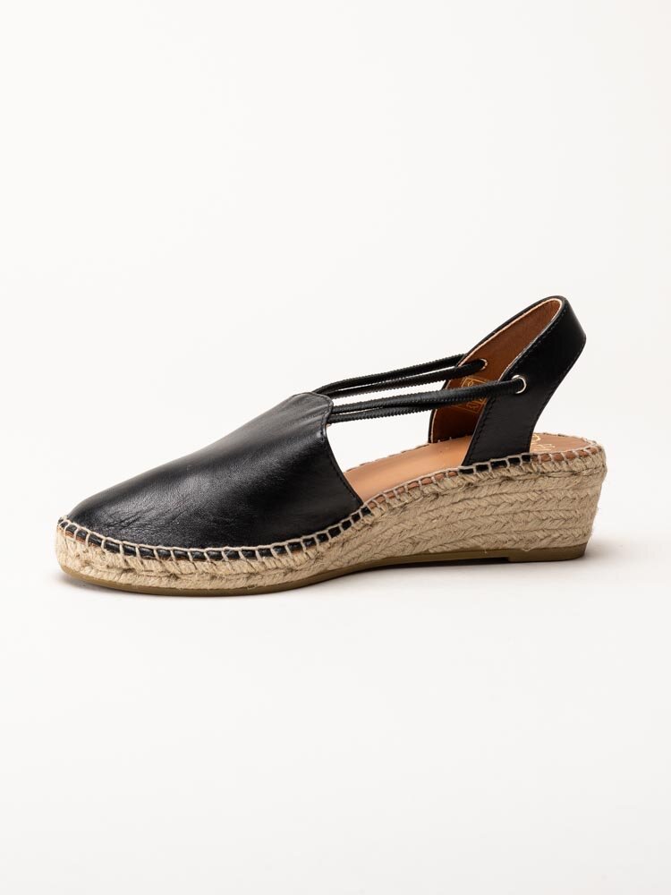 Duffy - Svarta kilklackade espadriller