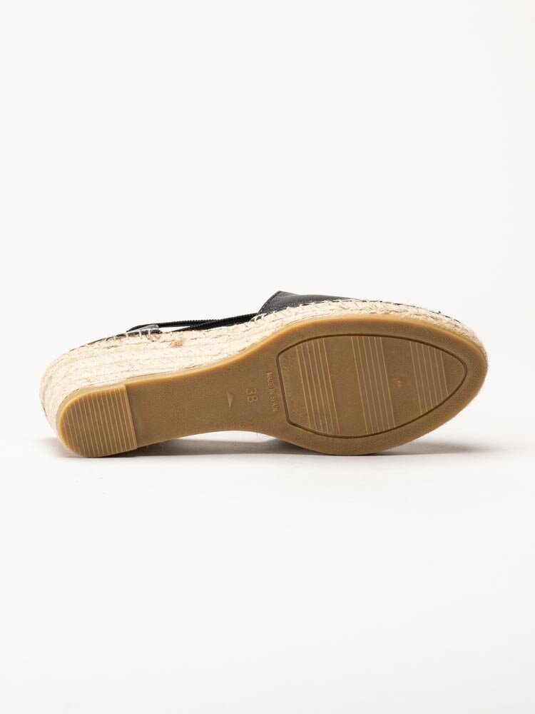 Duffy - Svarta kilklackade espadriller