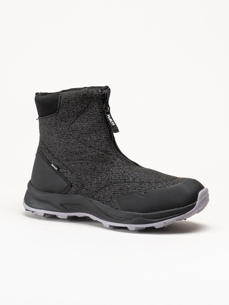 Halti - Nanook Mid Dx Zip Spike - Svarta boots med dubbar