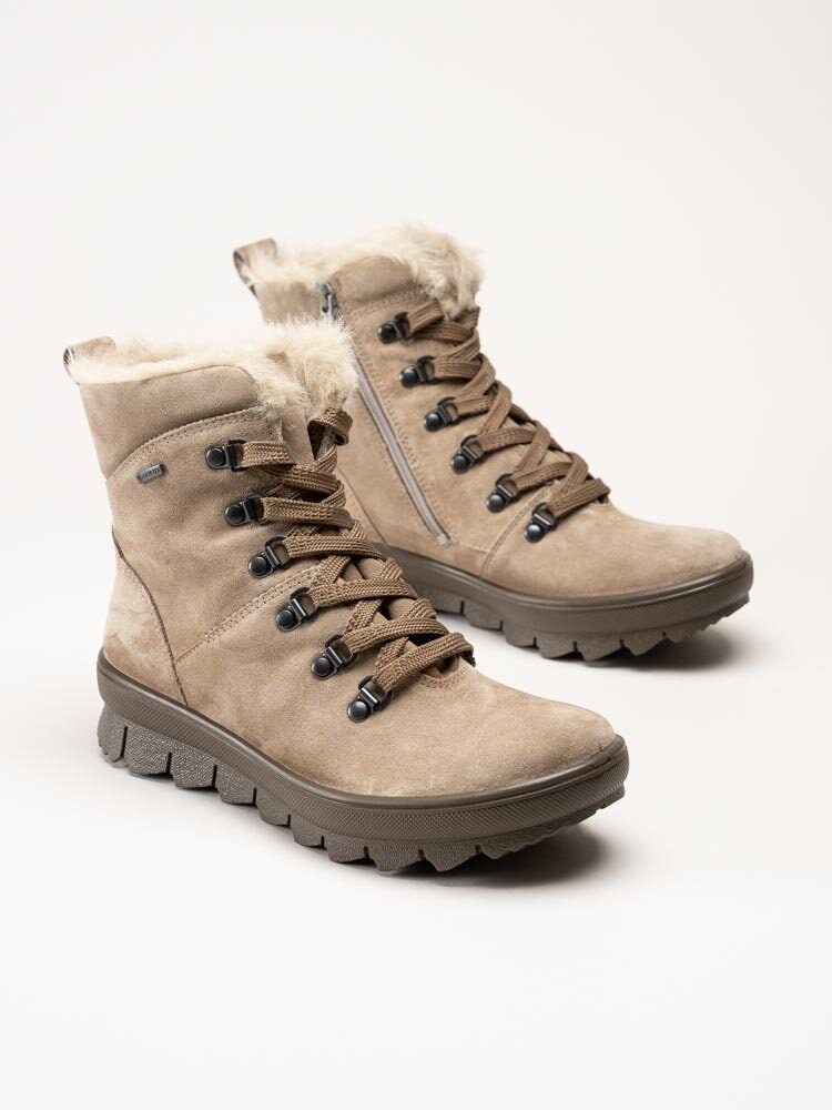 Legero - Beige fodrade kängor med Gore-Tex