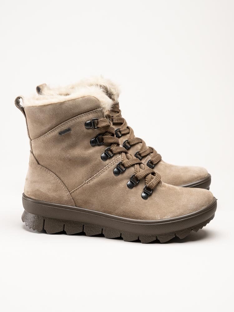 Legero - Beige fodrade kängor med Gore-Tex