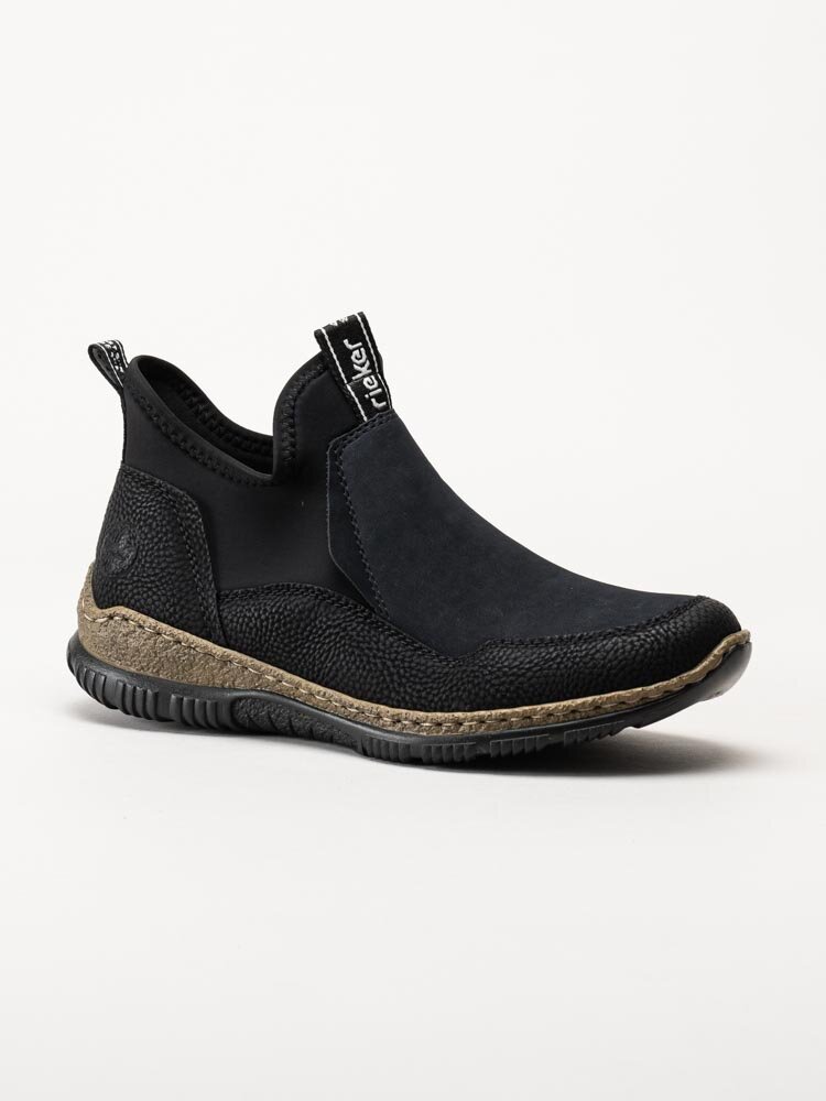 Rieker - Svarta slip on skor