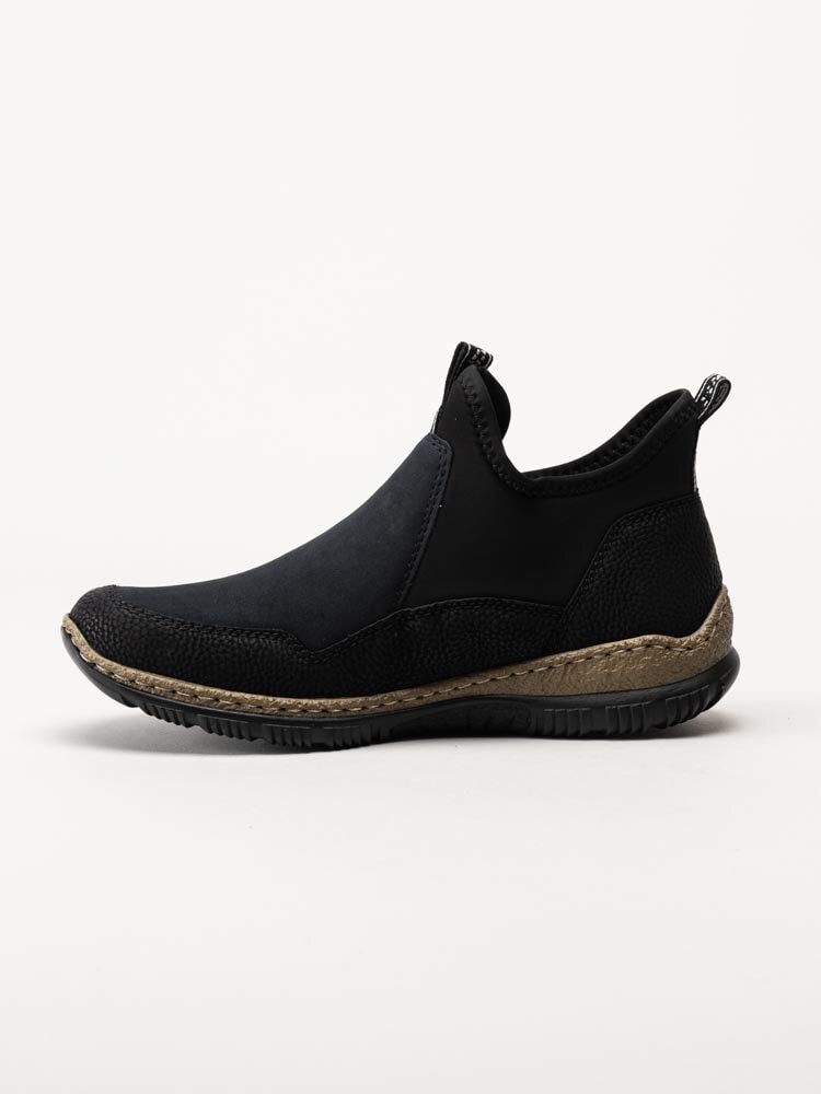 Rieker - Svarta slip on skor