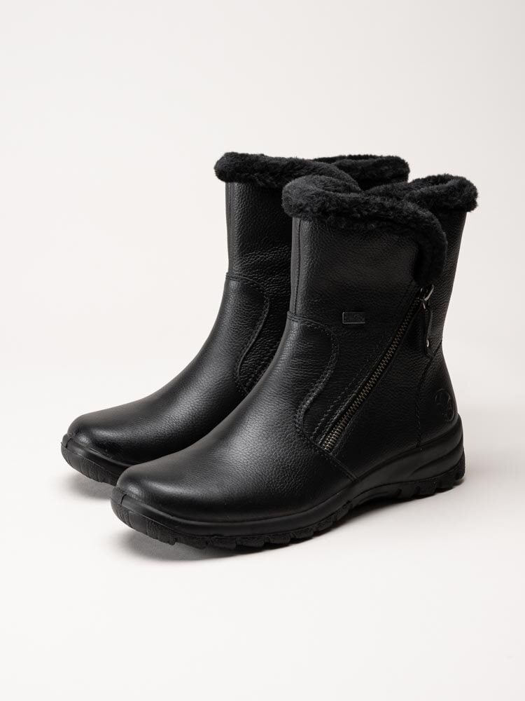 Rieker - Svarta varmfodrade boots