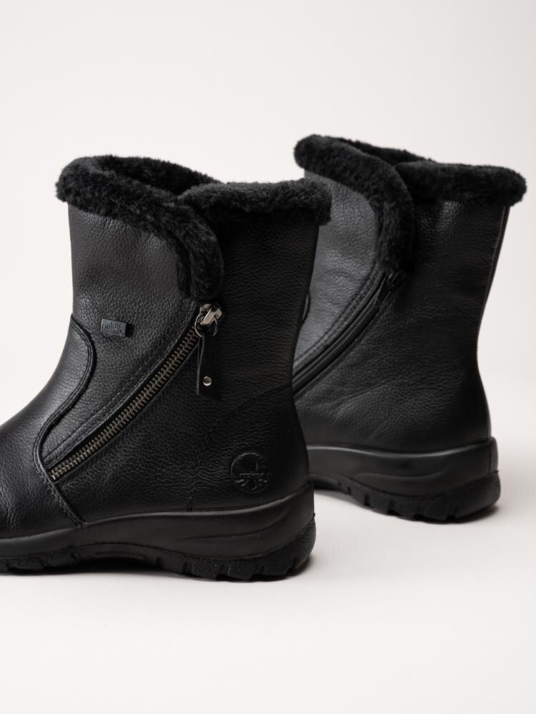 Rieker - Svarta varmfodrade boots