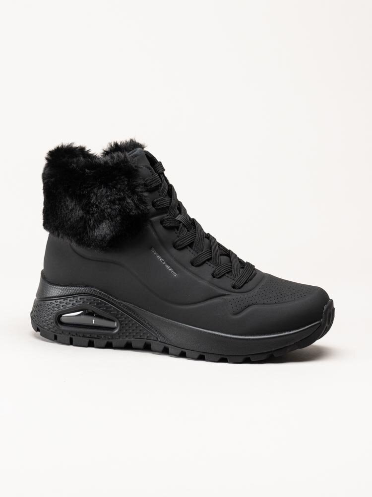 Skechers - UNO Rugged Fall Air - Svarta fodrade kängor